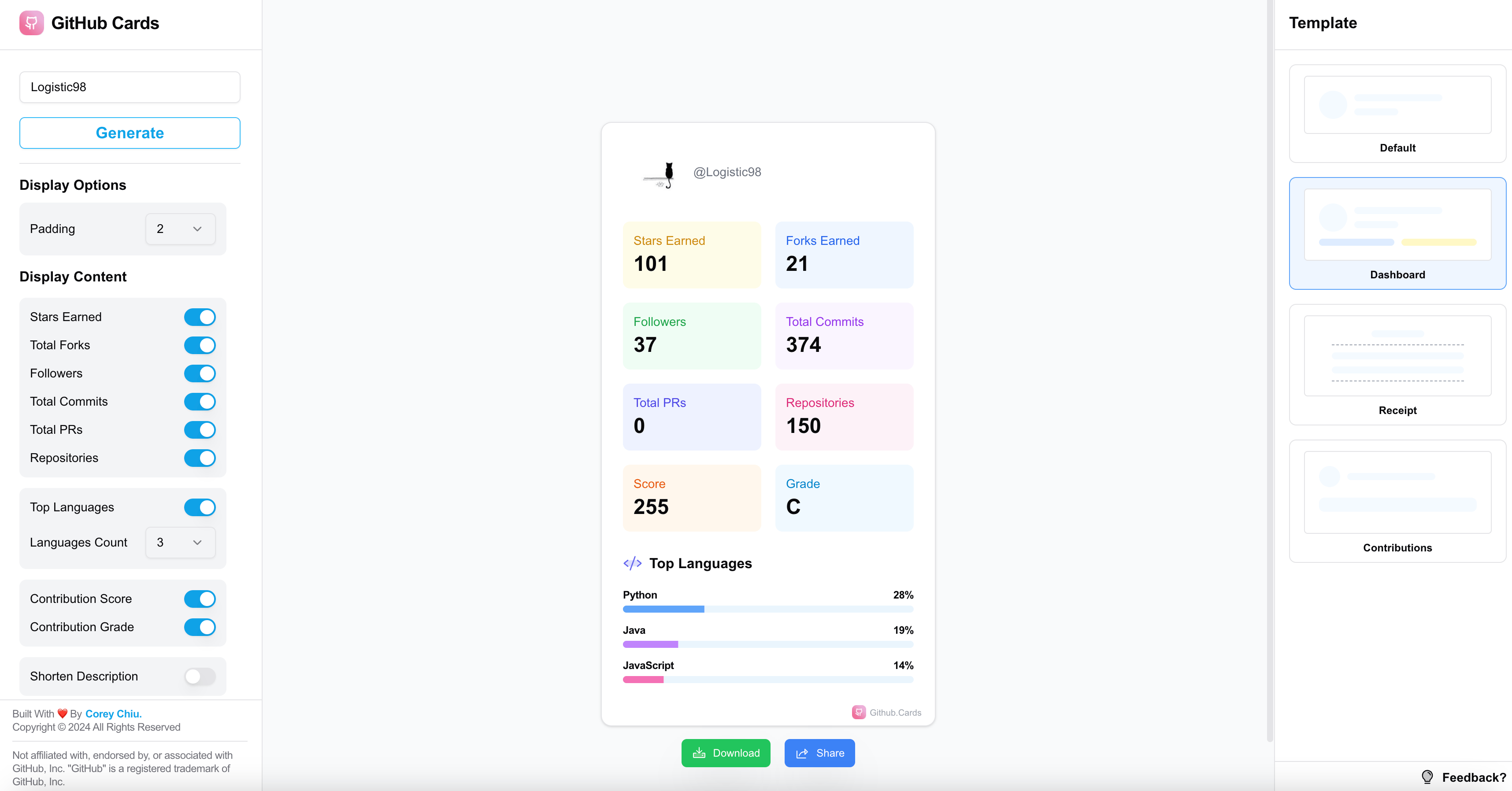 GitHub_Cards